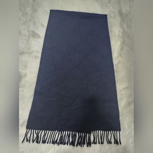 Fendi dark blue wool scarf